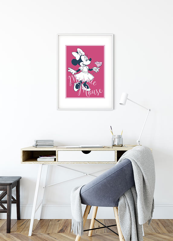 / without 16.34 print frame by Mouse Disney € with Girly\
