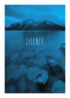 Word Lake Silence Blue