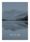 Word Lake Reflection Steel