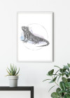 Iguana Watercolor