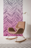 Herringbone Pink Panel - View 1