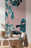 Monstera Rosé Panel  - View 1