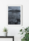 Word Lake Silence Steel