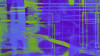 Columns Hanging blue - View 1