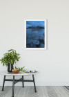 Word Lake Silence Blue