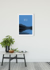 Word Lake Hush Blue