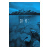 Word Lake Silence Blue