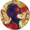 Avengers Painting Captain Marvel Helmet - Thumbnail View 1