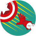 Avengers Captain's Shield Pop Art - Thumbnail View 1