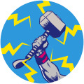 Avengers Thor's Hammer Pop Art - Thumbnail View 1