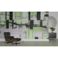 Squares Dropping grey-green - Thumbnail View 1