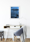 Word Lake Silence Blue