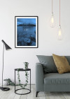 Word Lake Silence Blue