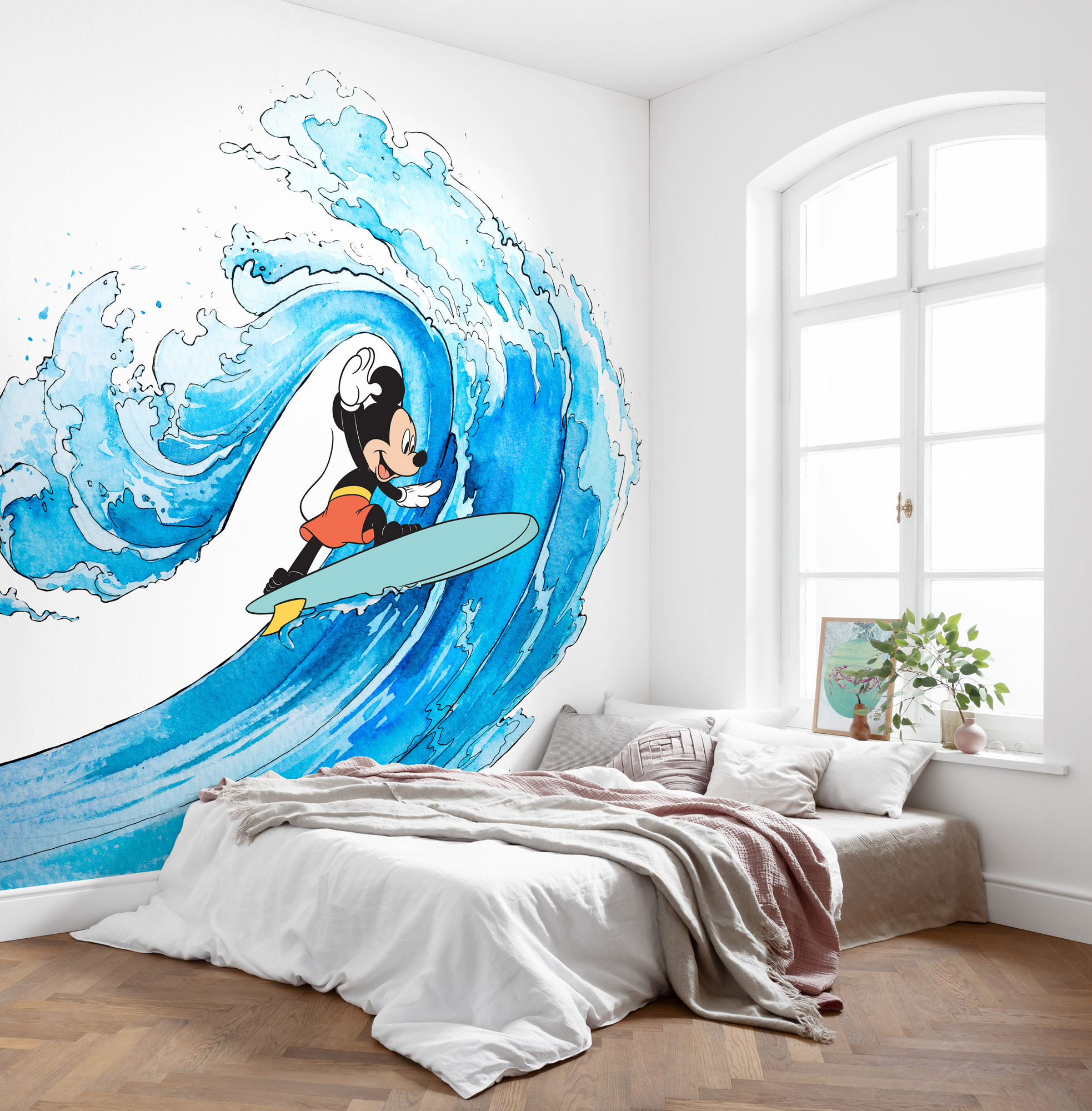 Fotomural infantil de una Sirena  murales personalizados, papel pared.