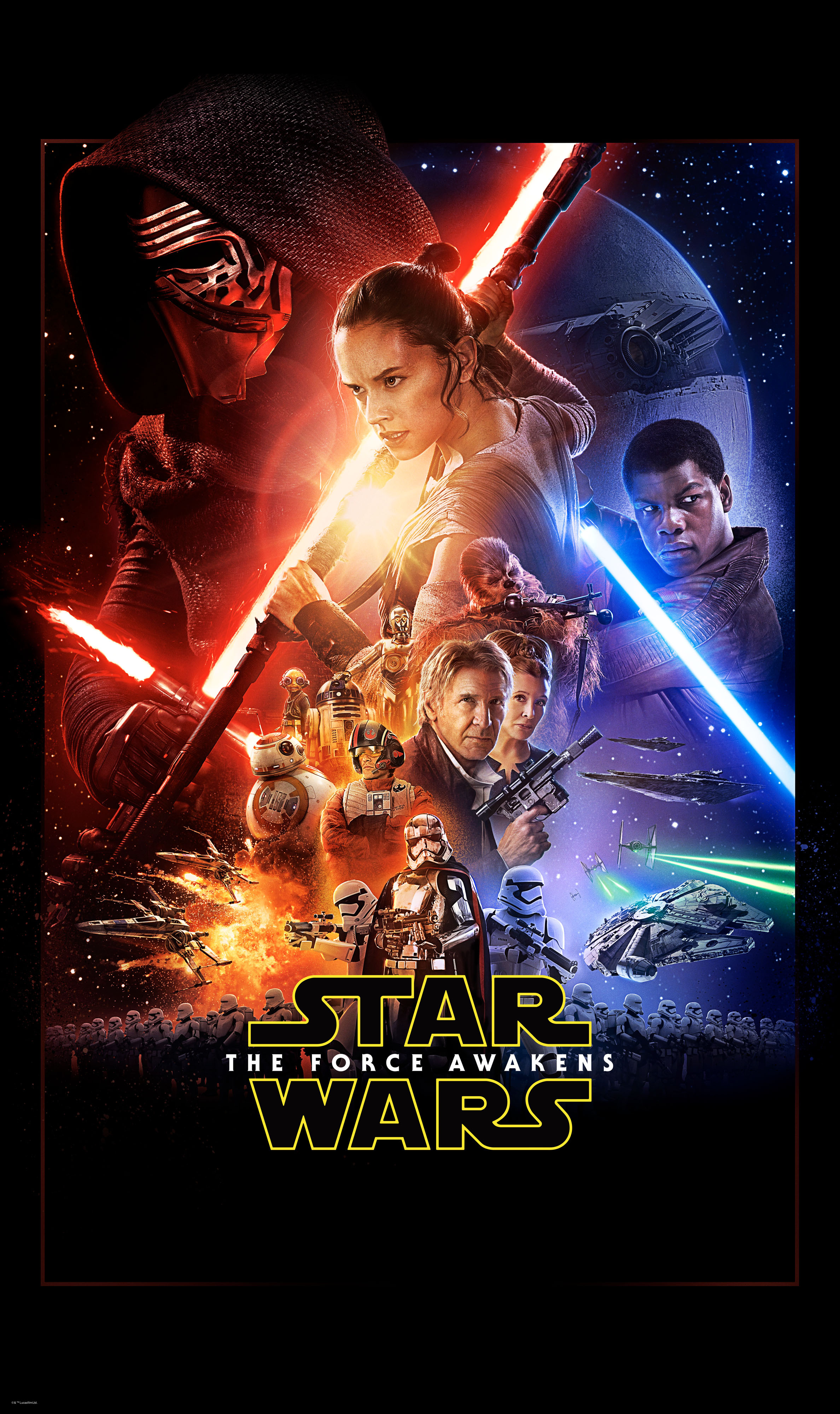 Panel Star Wars EP7 Official Movie Poster von Komar