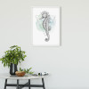 Sea Horse Watercolor - View 1
