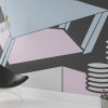 Perspective Table bleu-grey-rose - View 1