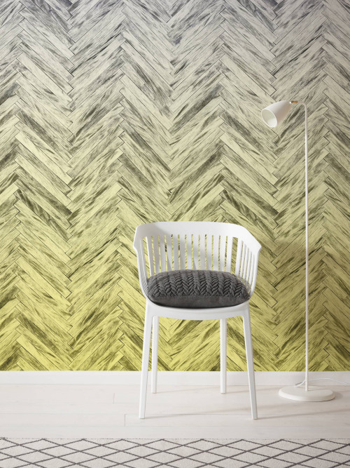 Herringbone Yellow - Slider Item - View 1