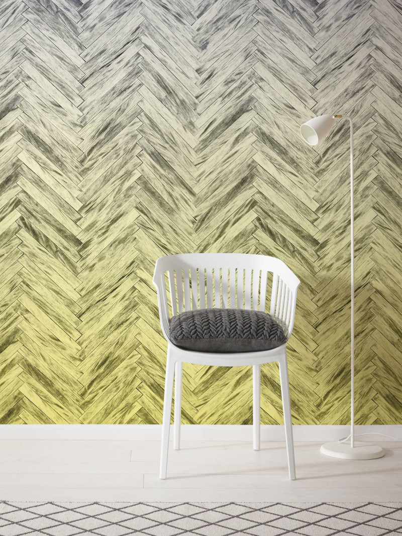 Herringbone Yellow - View 1