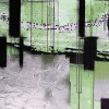 Squares Dropping grey-green - Thumbnail View 1