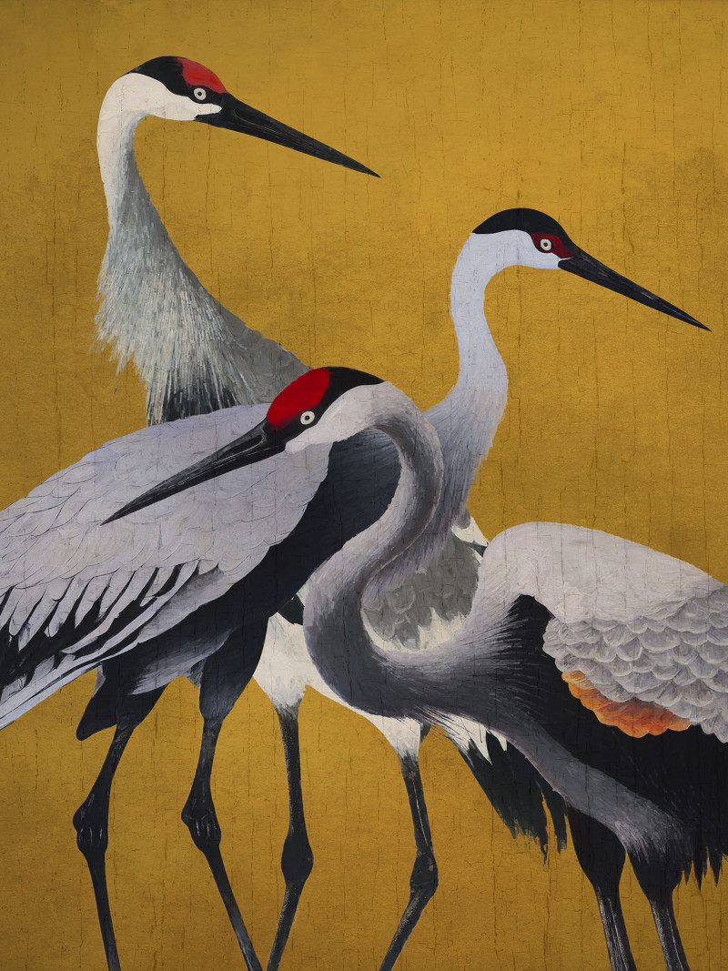 Yellow Cranes - Thumbnail View 1