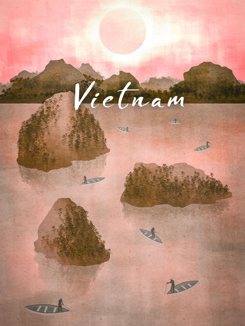 Vintage Travel Vietnam - Thumbnail View 1