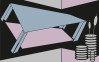 Perspective Table bleu-grey-rose - View 1