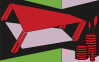 Perspective Table red-green-rose - View 1