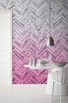 Herringbone Pink - View 1