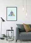 Triangles Top Blue