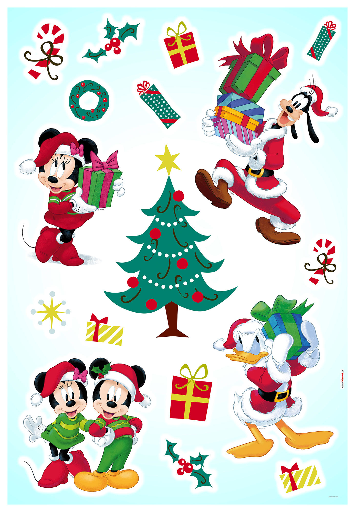 Christmas Komar® 19.99 Wandsticker Disney € Presents\