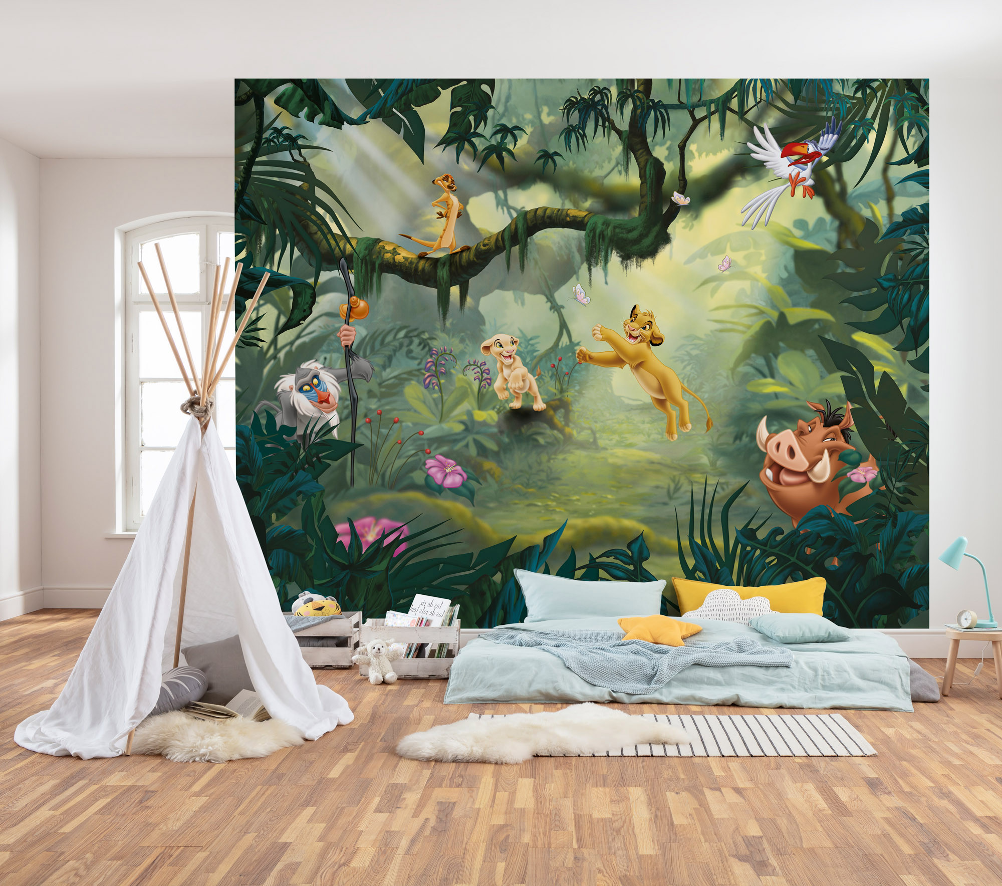 gut Dinosaur Foto Wandtapete Wandgemälde Dschungel Simba hergestellt von KOMAR