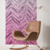 Herringbone Pink Panel - View 1