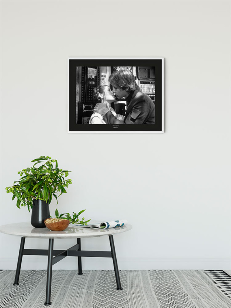 Star Wars Classic Leia Han Kiss Quote - View 1