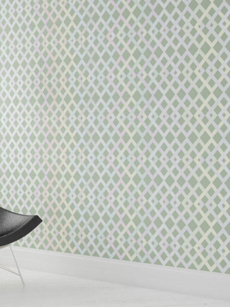 Structure Rhombus greygreen-pastell - View 1