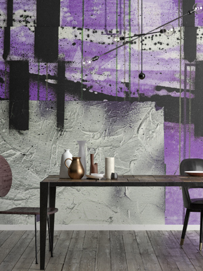 Squares Dropping grau-violett - View 1