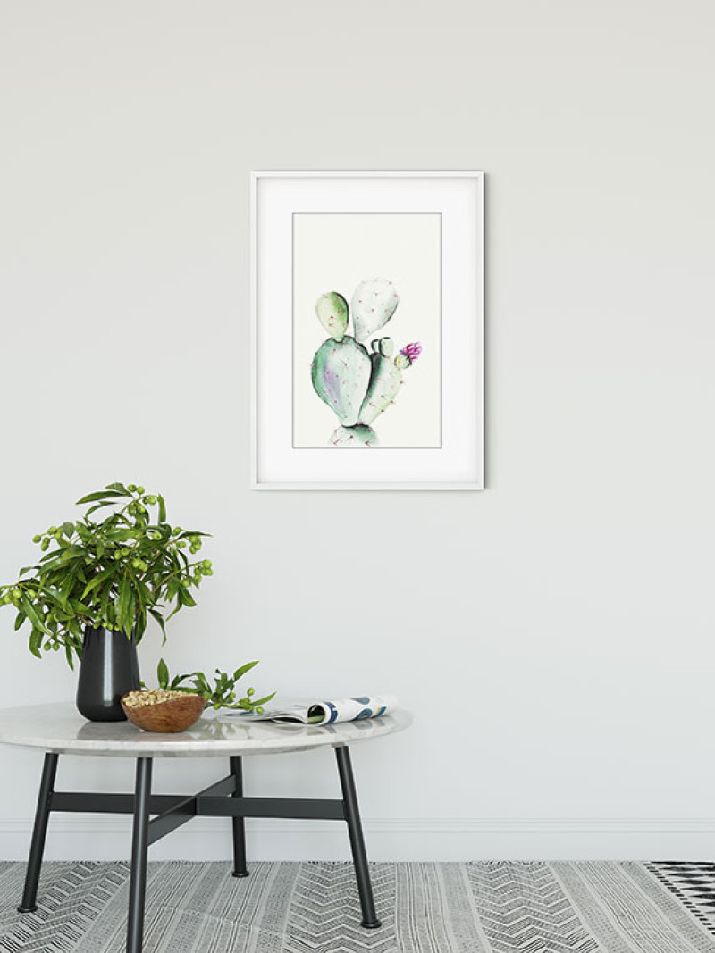 Prickly Pear Watercolor - View 1
