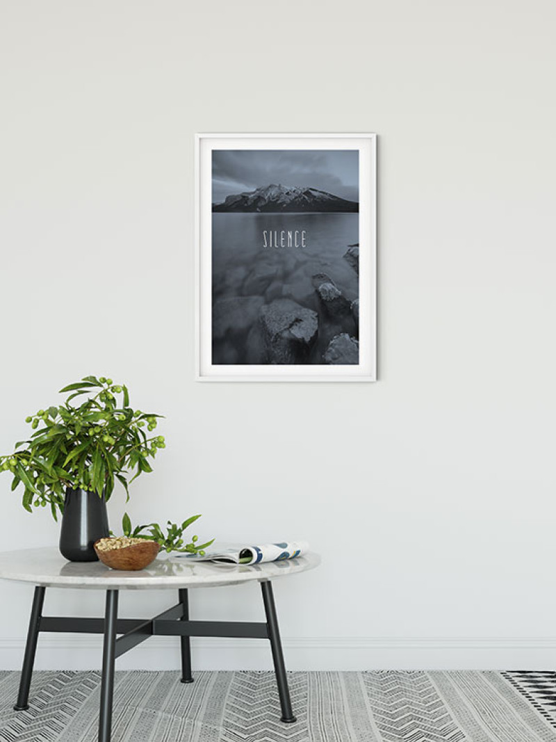 Word Lake Silence Steel - View 1
