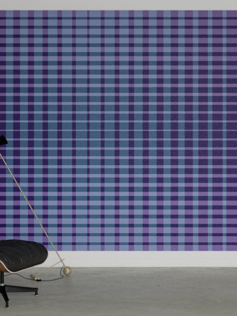 Chequered blue-purple - View 1