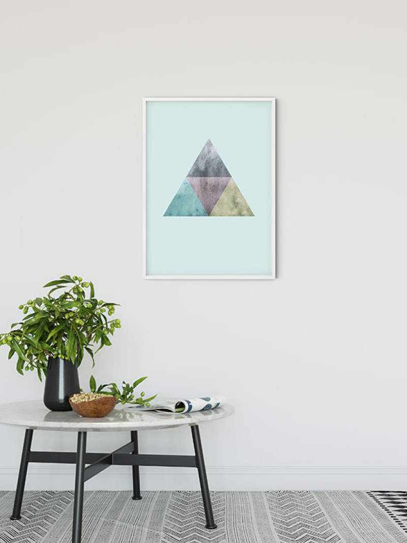 Triangles Top Blue - View 1