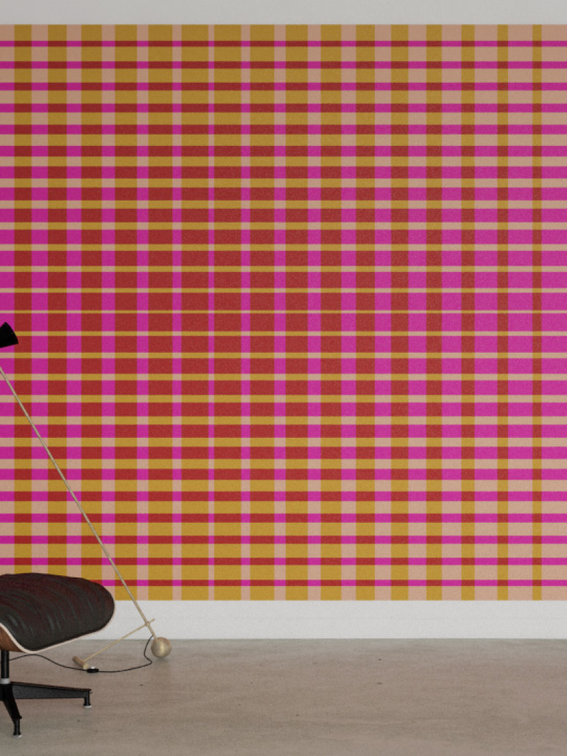 Chequered pink-beige - View 1