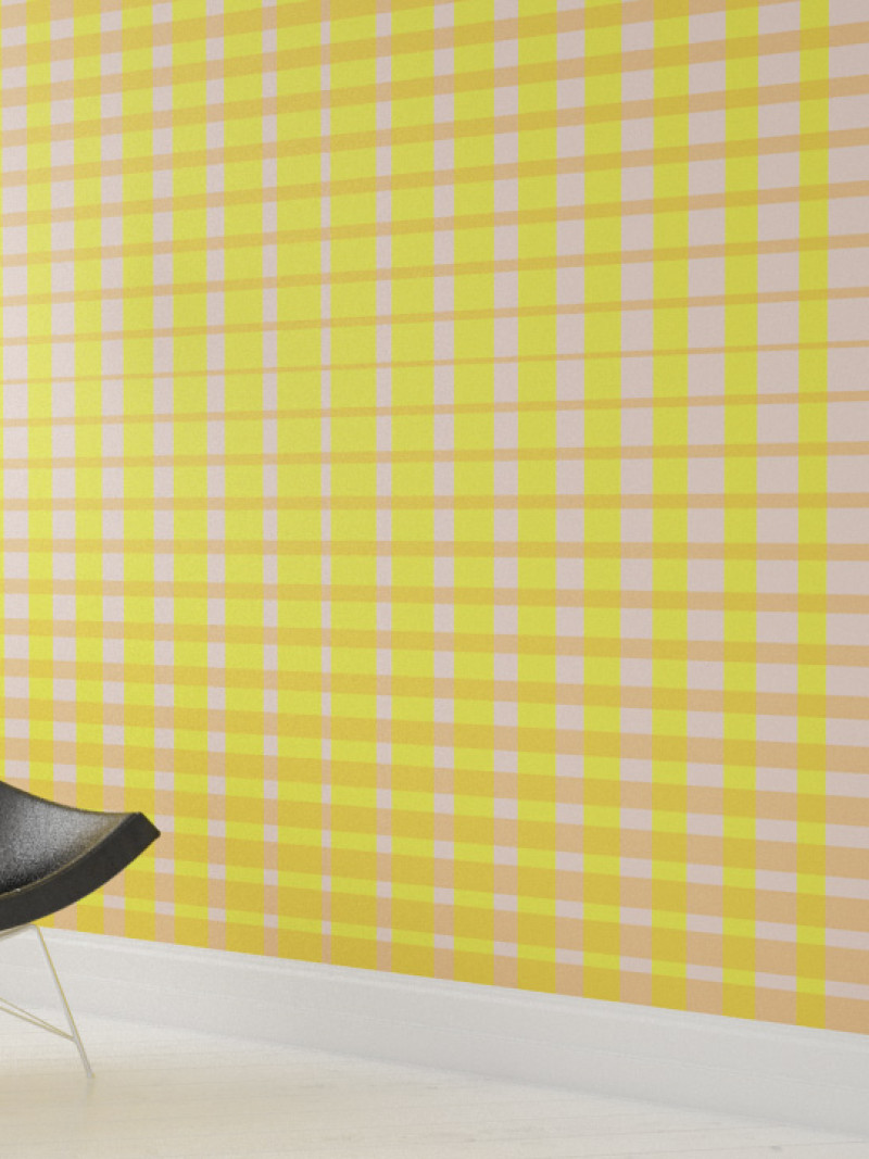 Chequered yellow-apricot - View 1