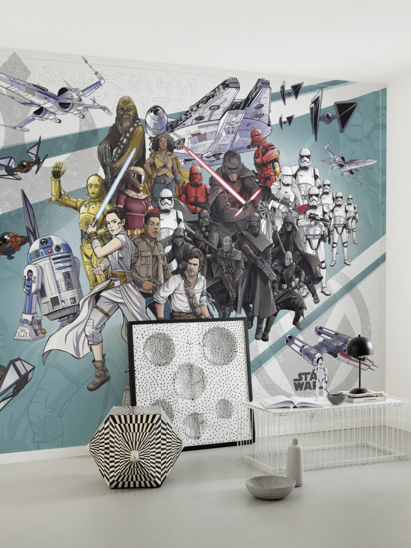 Star Wars Cartoon Collage Wide - View 1