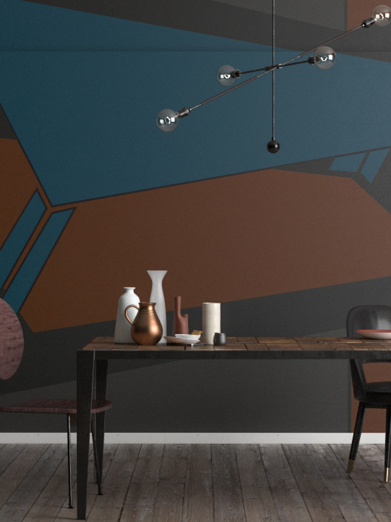Perspective Table bleu-grey-mocca - View 1