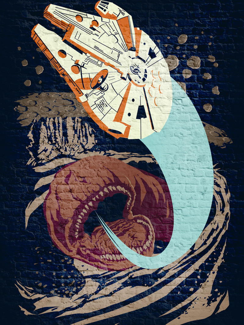 Star Wars Classic Concrete Asteroid Worm - Thumbnail View 1