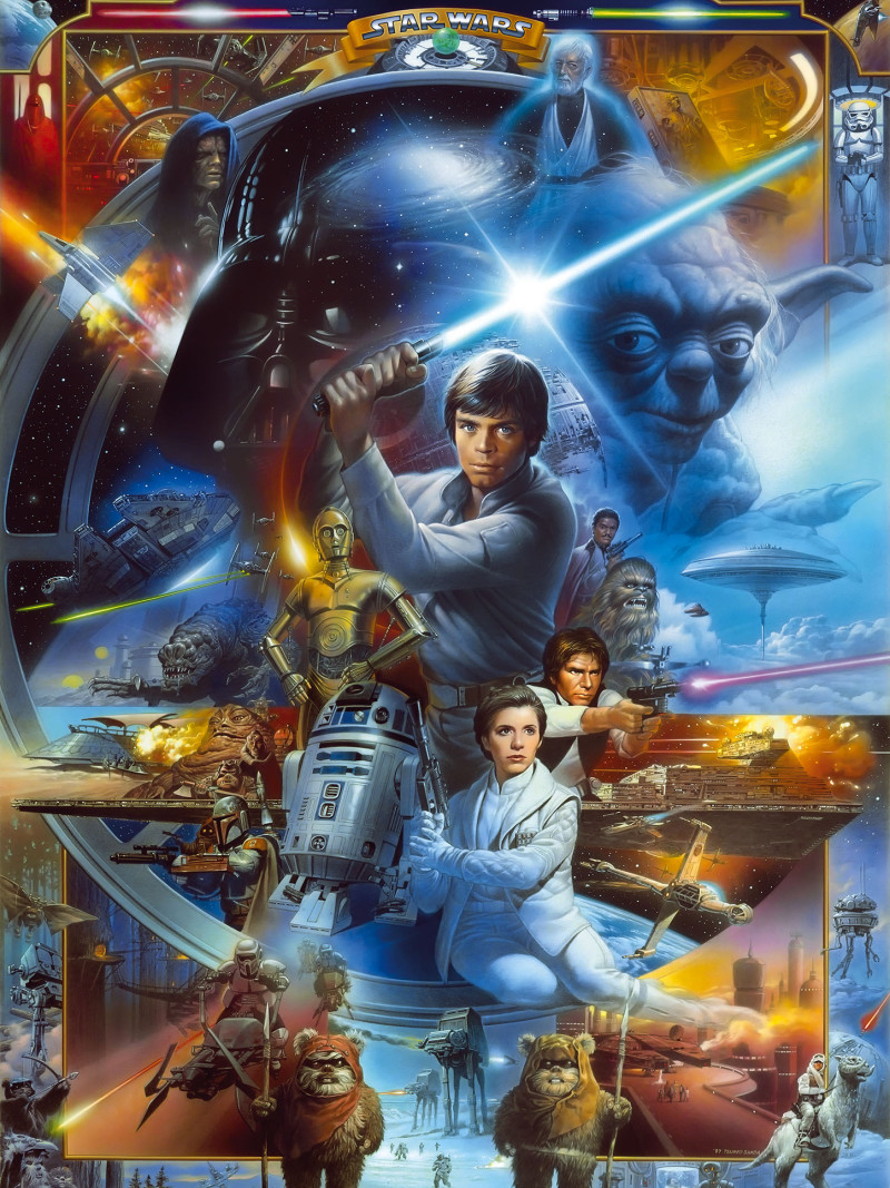 Star Wars Luke Skywalker Collage - Thumbnail View 1