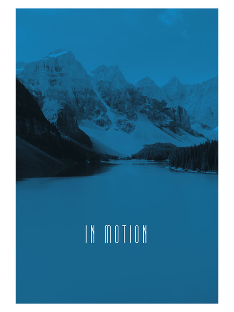 Word Lake In Motion Blue - Thumbnail View 1