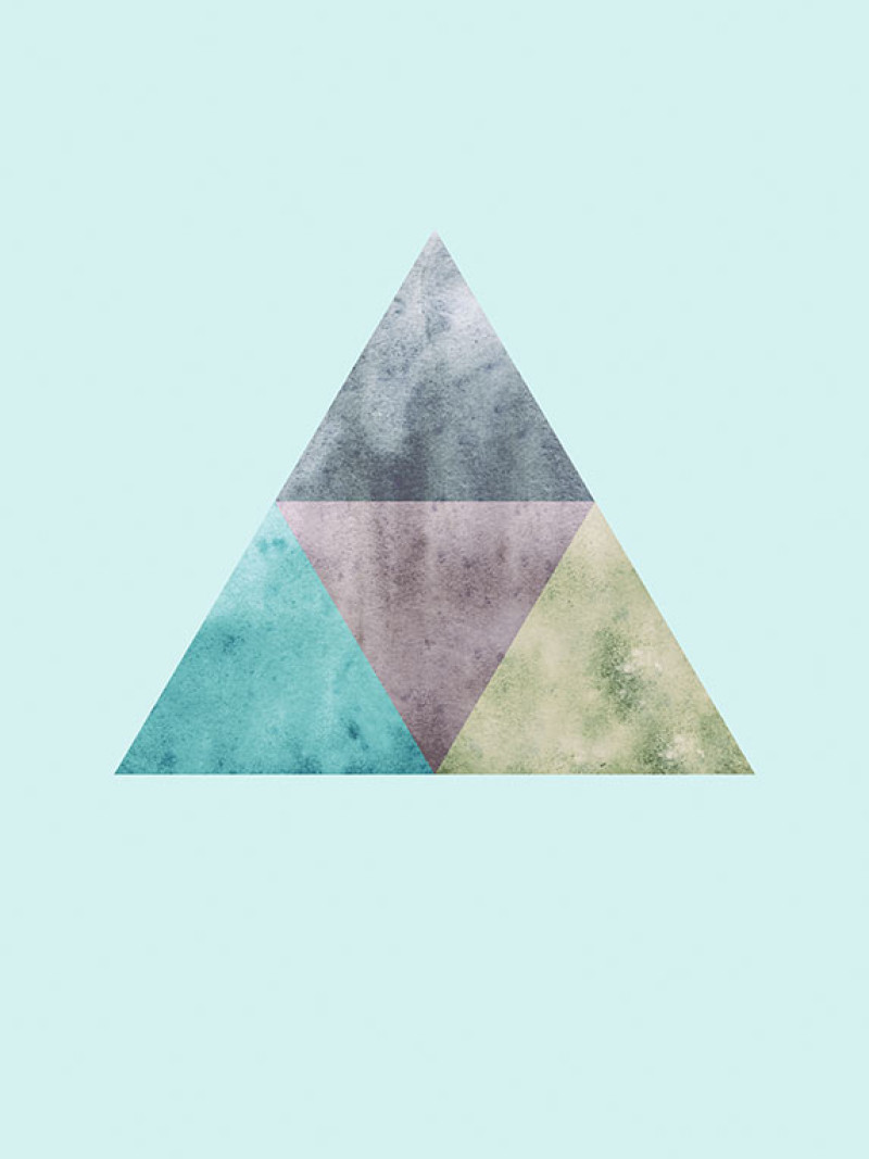 Triangles Top Blue - Thumbnail View 1