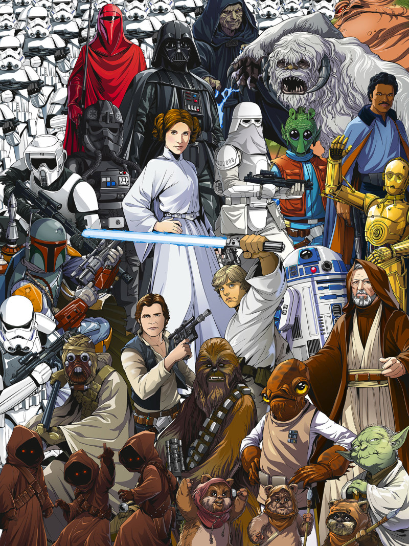 Star Wars Classic Cartoon Collage - Thumbnail View 1