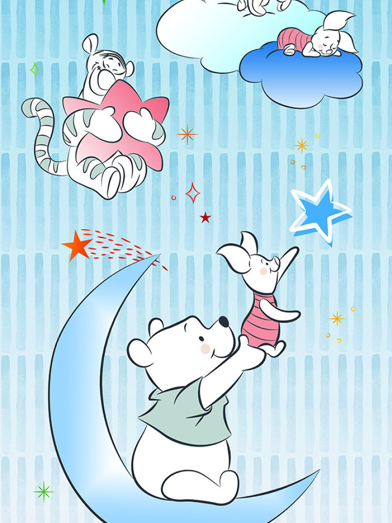 Winnie the Pooh Piglet and Stars - Thumbnail View 1